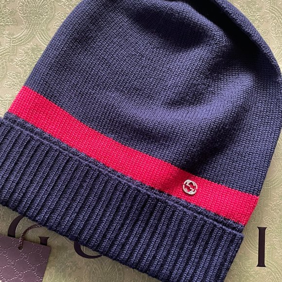 GUCCI WOOL BEAMIE HAT / CAP NEW 494598 sizeM